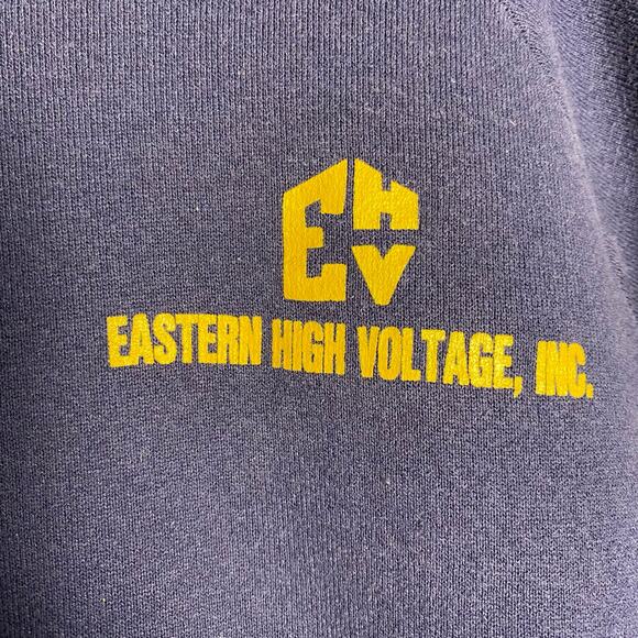 Vintage 90s High Voltage Electical Crewneck Sweatshirt Size XL - Picture 3 of 4